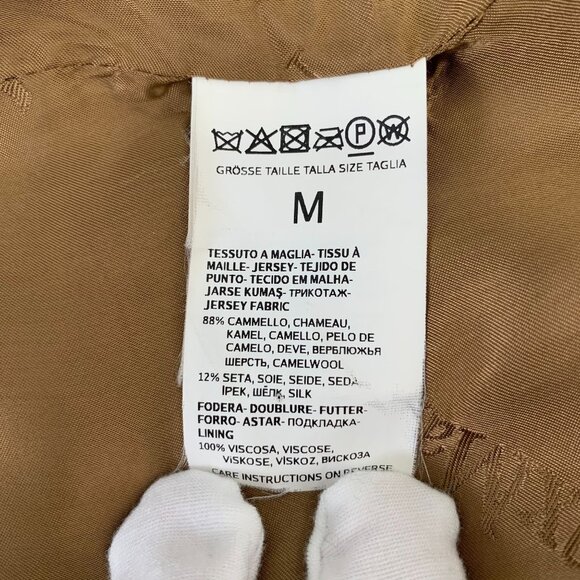 Max Mara Womens Oversized Camel Teddy Coat Double-Breasted Wool - Picture 7 of 8